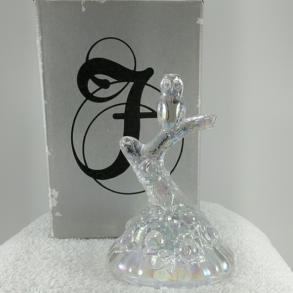 Fenton Glass Company Owl Ring Stand - Picture 3 of 8